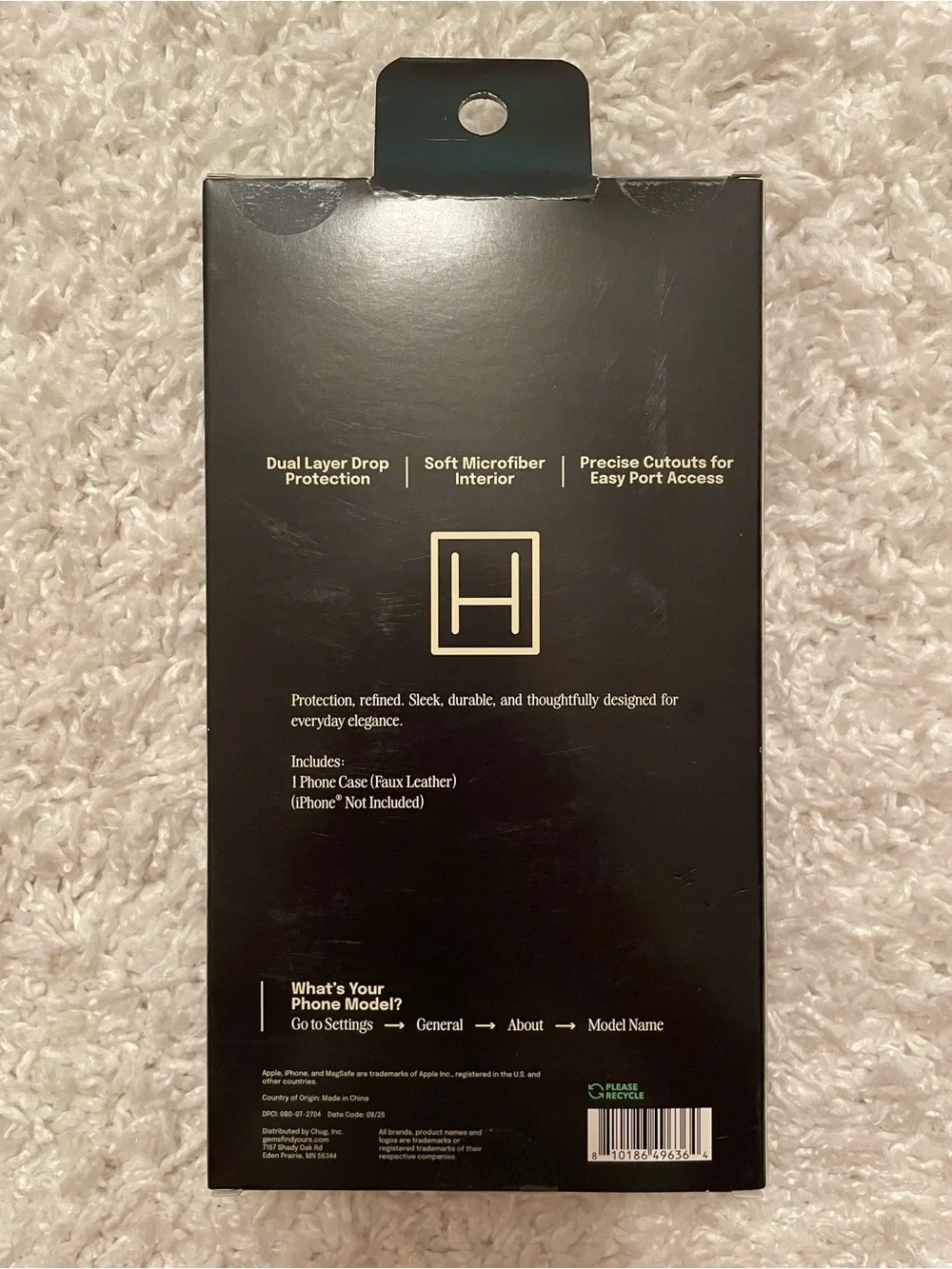 Hello Lux Blue Croc Phone Case for iPhone 16 Plus Brand New in Box